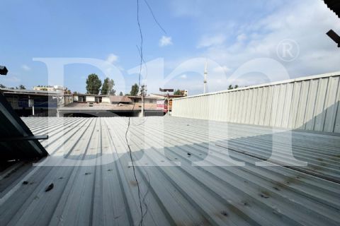 bm'den mersin büyük sanayide 466m2 yüksek tavanlı dükkan